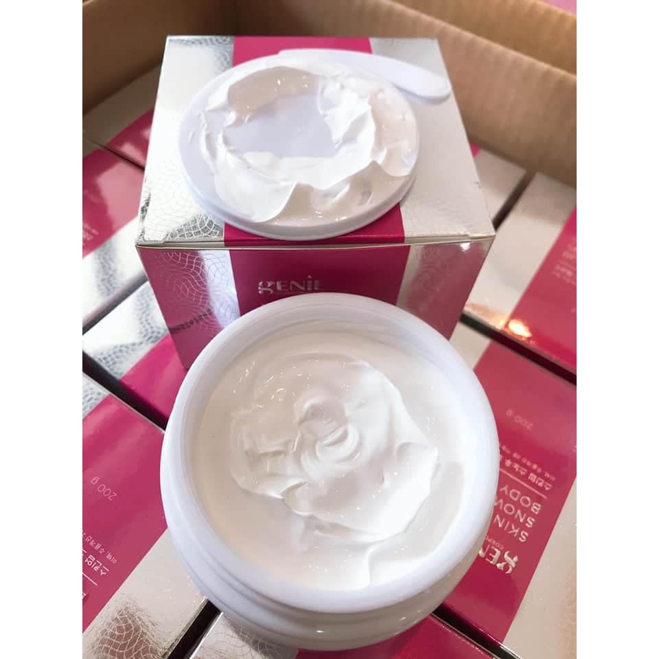 KEM BODY TINH THỂ NƯỚC GENIE SKIN UP SNOW WHITE BODY CREAM 200G NHẬP KHẨU CHÍNH HÃNG - 6274