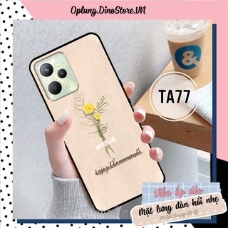 Ốp Realme 9i - Realme C35 - Oppo A76/A36 lưng nhựa viền silicon bảo vệ camera chống bẩn in hình hoa nữ tính.
