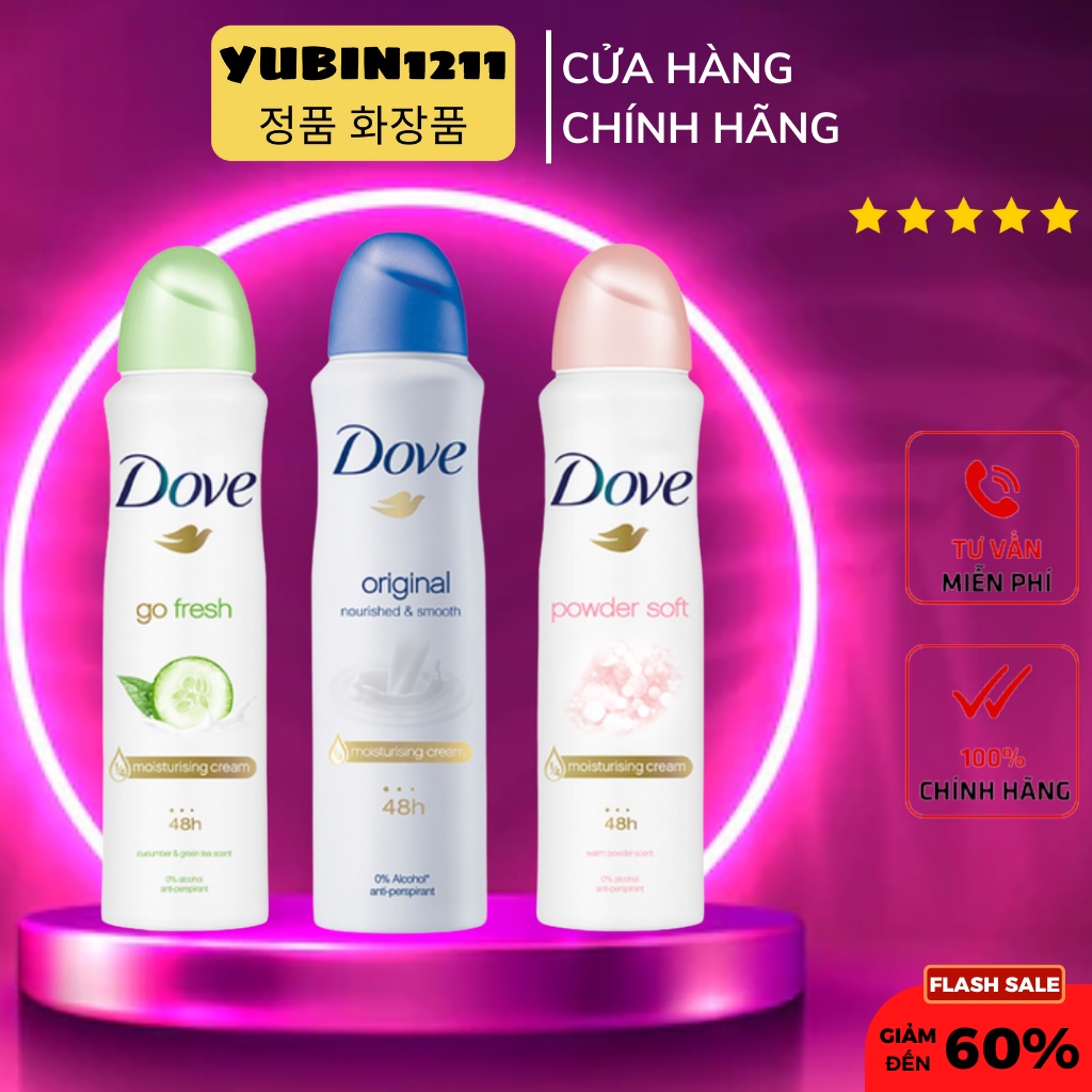 Xịt Khử Mùi Dove Go Fresh