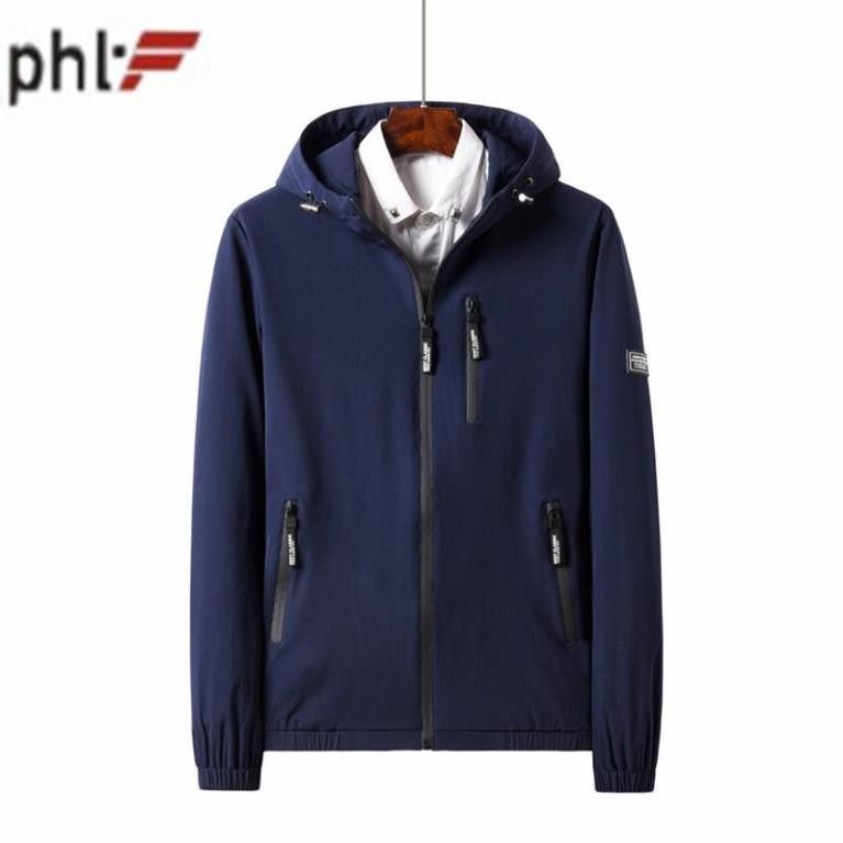 Áo Khoác dù nam cổ đứng túi khóa kéo hàn quốc PHLfashion BAK29 (Xanh Đen, Xám, Đen) ✅