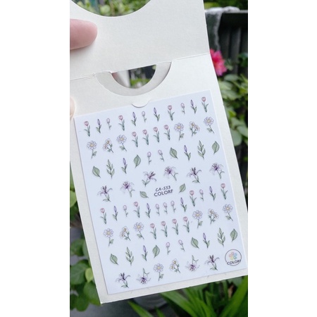 Stick hoa lá cành, đề can hoa lá, sticker bông hoa