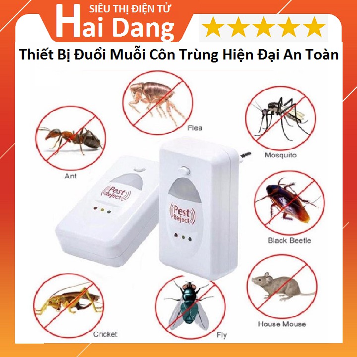 Thiết Bị Đuổi Muỗi, Côn Trùng Pest Rejest Thông Minh An Toàn Cho Sức Khỏe