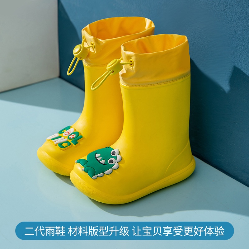 Ủng đi mưa cho bé trai bé gái, giày bốt chống thấm nước, chống trượt cao cấp hình thú Tulastore