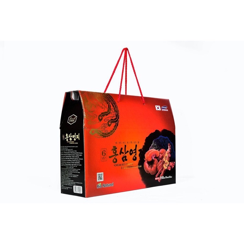 Nước hồng sâm Linh chi Hàn quốc Bio Natural ( hộp 30 gói) - Hàng mới về