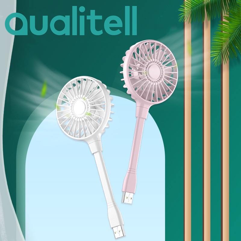 QUALITELL Quạt cầm tay xoay USB mini sáng tạo phong cách mới