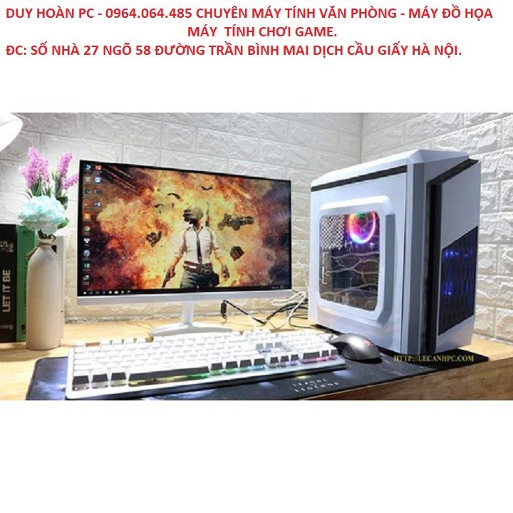 Bộ máy tính để bàn chơi Game LOL, Màn hình 24inch cong 75hz | BigBuy360 - bigbuy360.vn