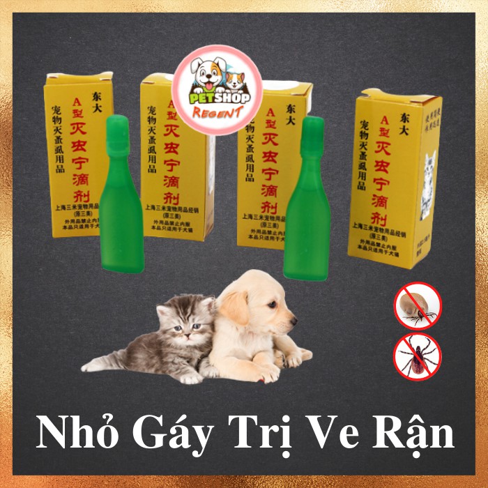 Thuốc Nhỏ Gáy China Trị Ve Rận Cho Chó Mèo