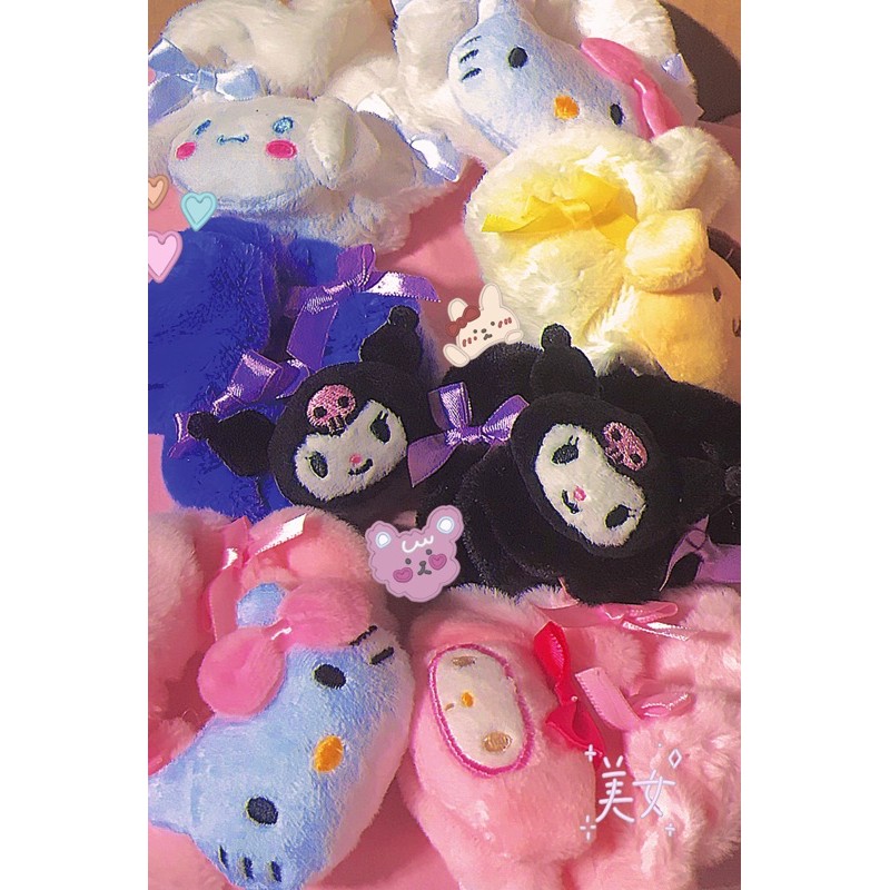 Scrunchies cột/buộc tóc Sanrio Cinnamoroll Hello Kitty My Melody Kuromi Pompompurin