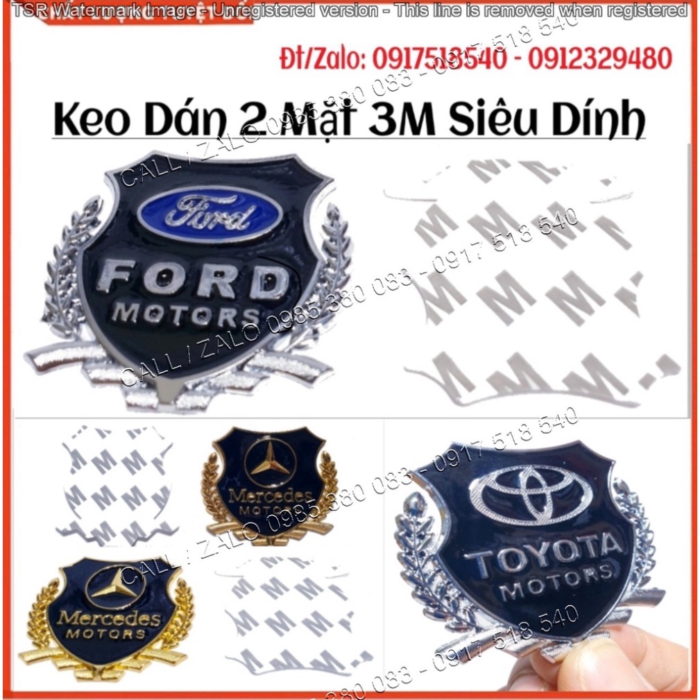 Logo Bông Lúa Theo Hãng Xe: Honda, Toyota, VIP, Mazda, Ford, Mercedes, Huyndai ... Thép Không Gỉ Mạ Màu (Ảnh Sp Thật)