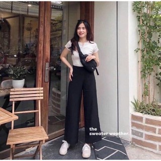 Quần Ống sớ cạp cao