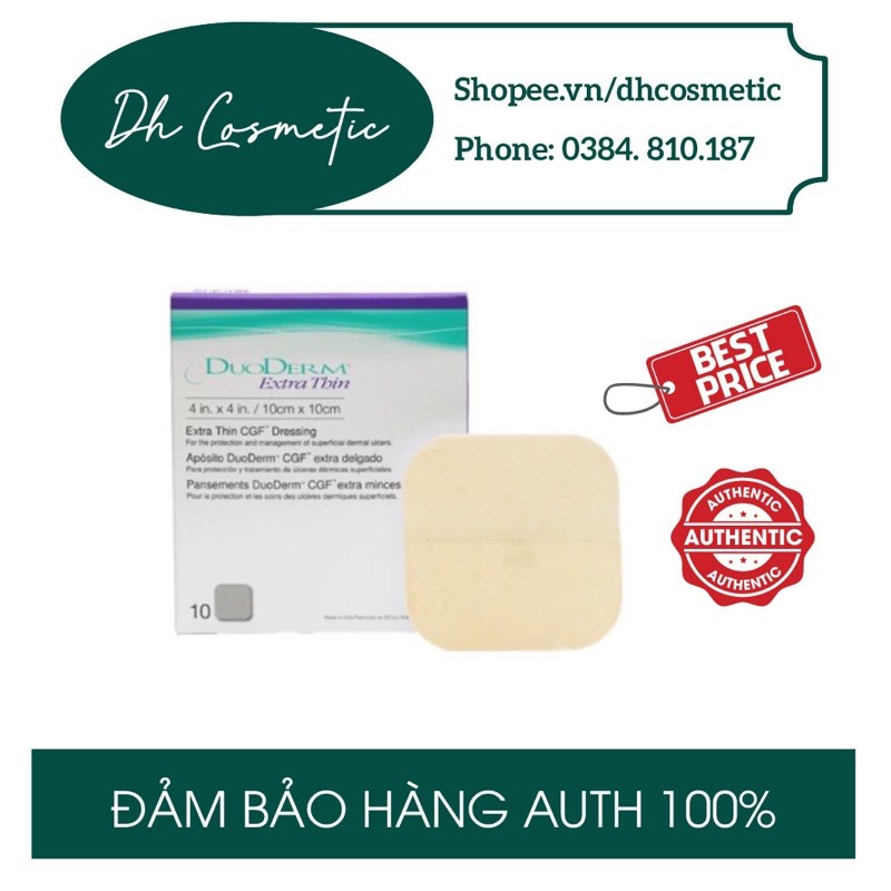 [1 miếng 10x10cm] Miếng dán mụn hydrocolloid DuoDERM