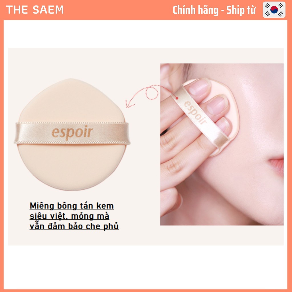 [Espoir] Phấn nước  PRO TAILOR BE GLOW CUSHION SPF42 PA++ (+ 1 lõi ) - 3 màu | BigBuy360 - bigbuy360.vn