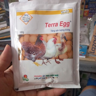 Terra egg vịt. gà đẻ trứng nhiều. trứng vỏ lụa. tắng sức gà con khi nở. 100gr