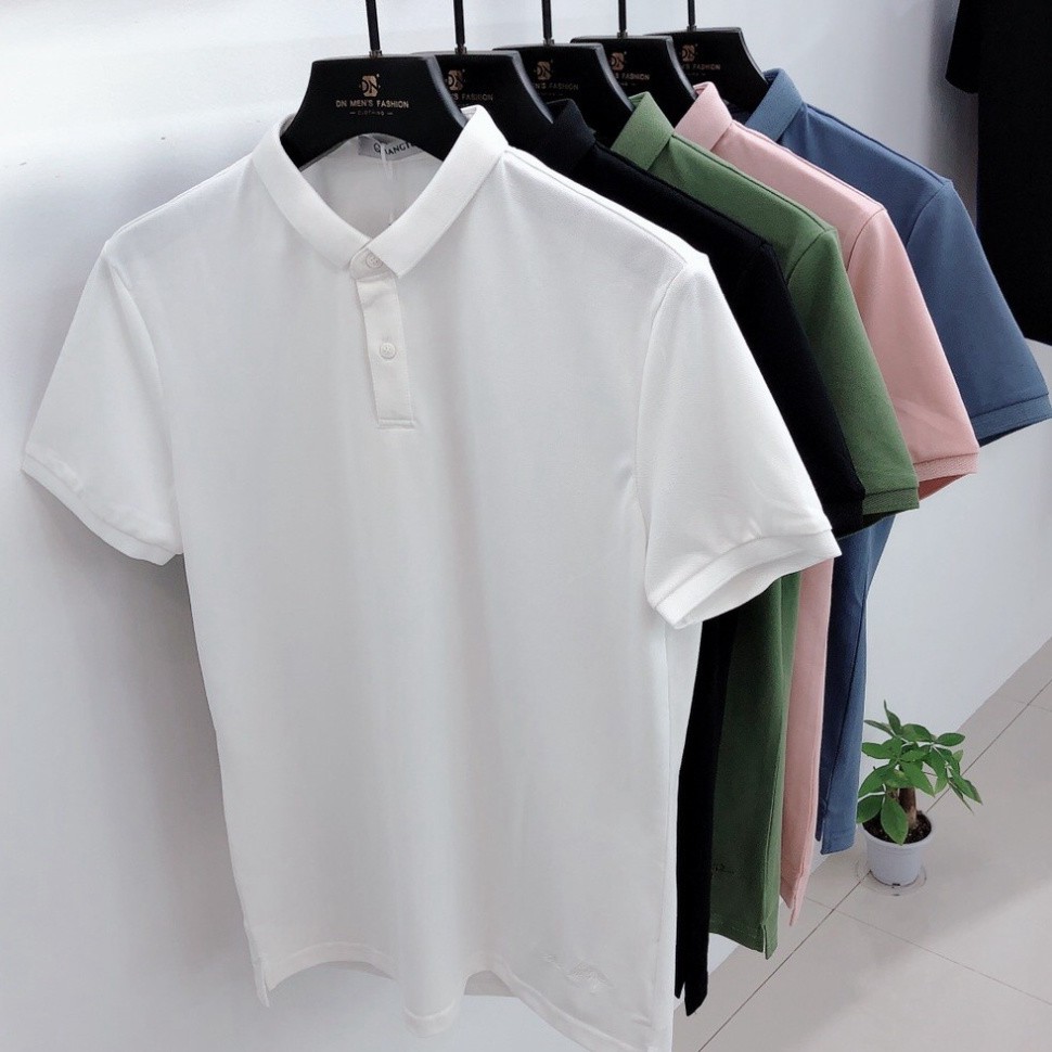 Áo phông nam cổ bẻ ngắn tay cao cấp : Chất thun cá sấu cotton 100% co giãn 4 chiều cực mềm mịn má | BigBuy360 - bigbuy360.vn