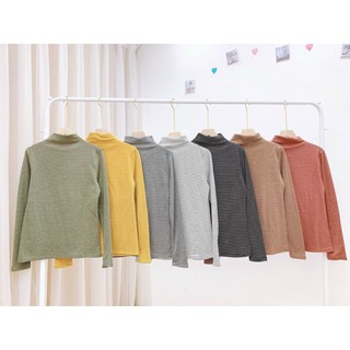 Áo giữ nhiệt kẻ nữ cổ 3p