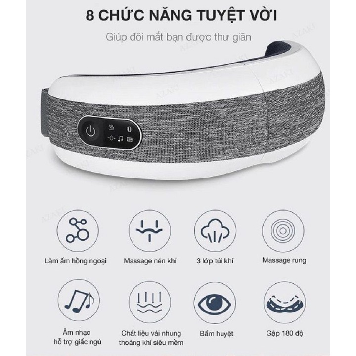 Máy massage mắt Jeeback x Enchen E6 xoa bóp thái dương với nhiệt nóng và nhạc thư giãn
