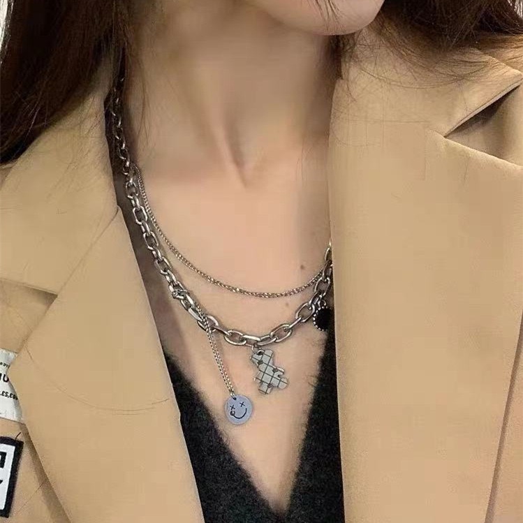 Vòng cổ hình mặt gấu cho nữ,dây chuyền hình mặt gấu cho nữ (VC29).