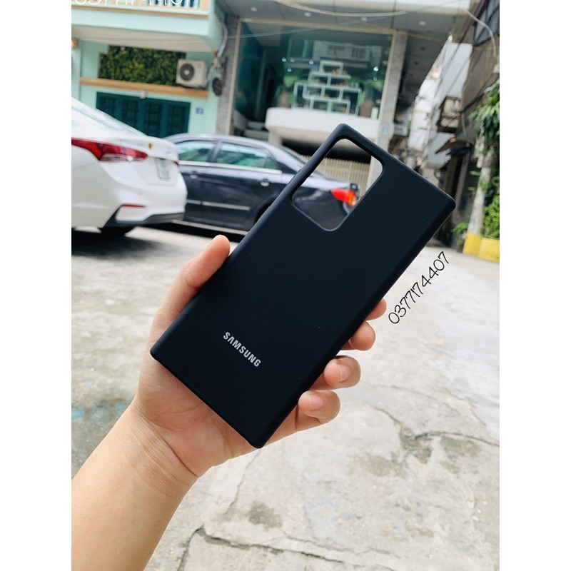 Samsung Note 20 Ultra_Ốp lưng Silicone Case màu chống bám bẩn, dễ lau chùi lót nỉ êm ái