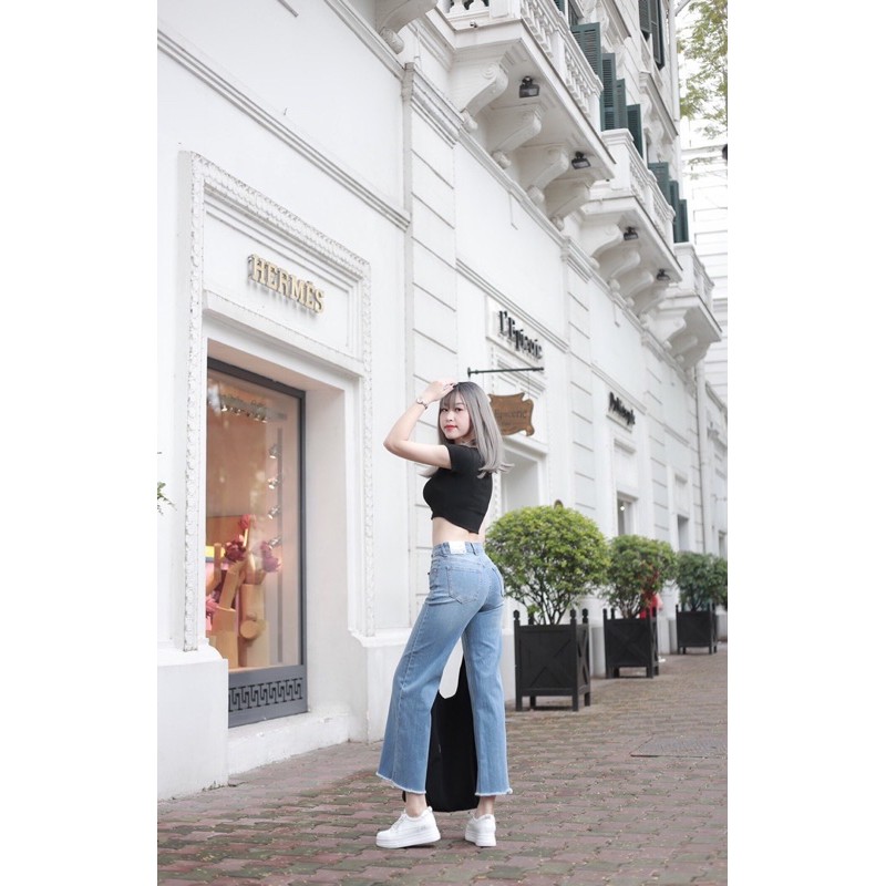 BÁN SỈ QUẦN JEAN SUÔNG TUA RUA M055 VNXK CHO NỮ