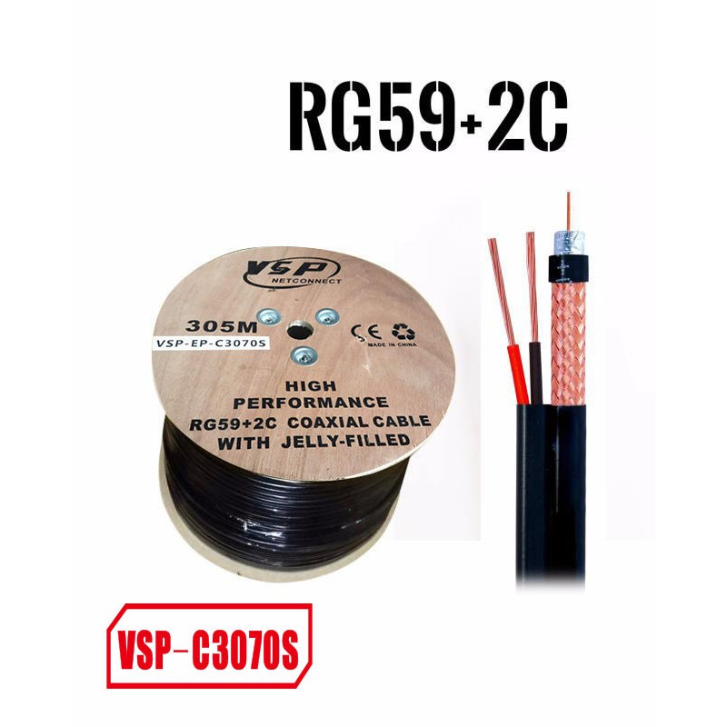 Cáp VSP-C3070S RG59+2C