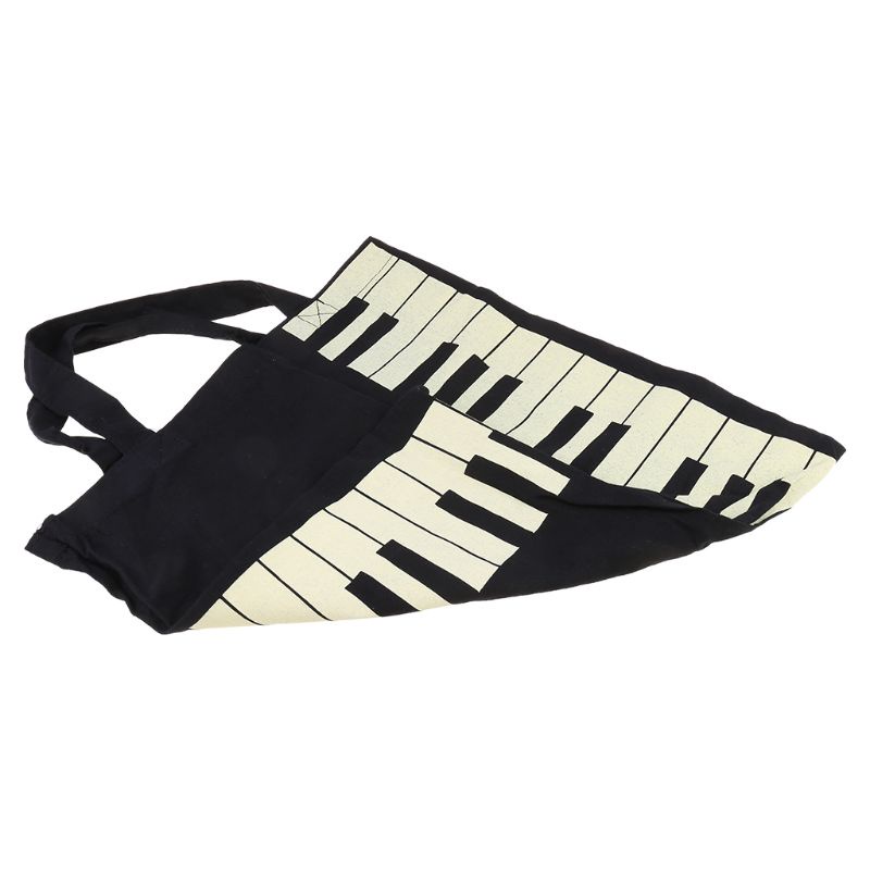 Túi Xách Tay Màu Đen Hình Phím Đàn Piano Thời Trang