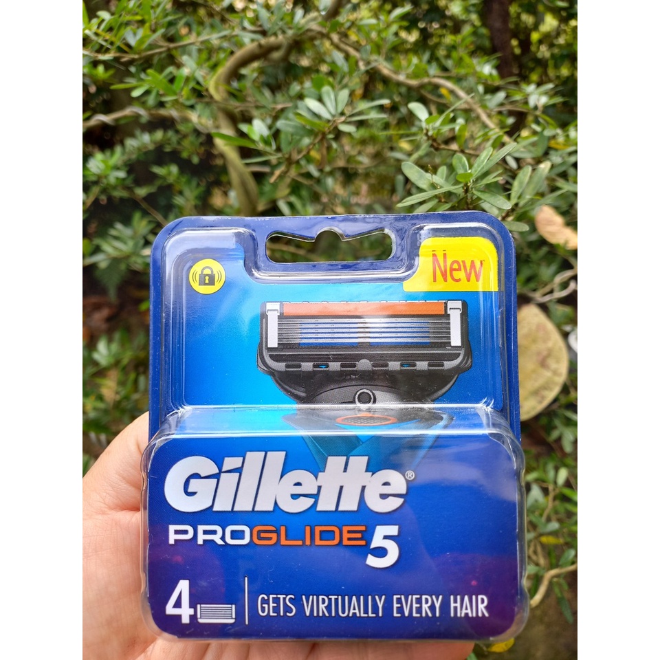 Hộp lưỡi dao cạo râu Gillette 5 lưỡi Fusion proshield/  Proglide Proglide power ( mẫu mới)