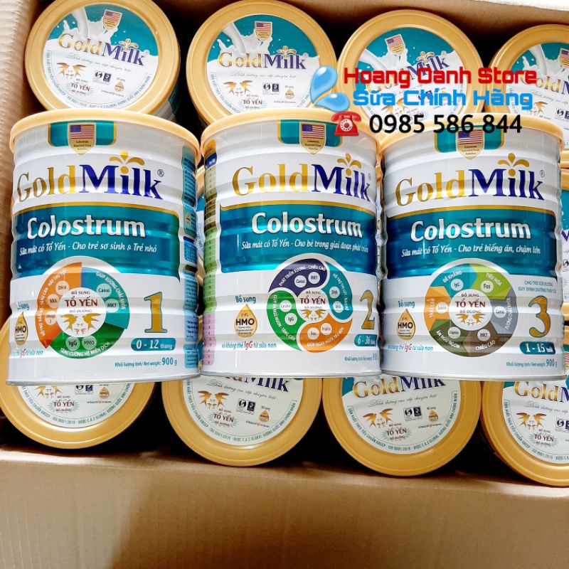 Sữa phát triển chiều cao - Cân nặng Colotrum Goldmilk 900g 400g - Sữa Non