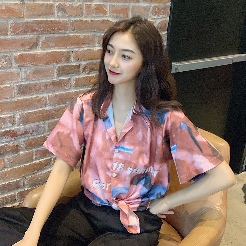 [Baywellfashion]Áo sơ mi voan ngắn tay phong cách trẻ trung sành điệu dành cho nữ | BigBuy360 - bigbuy360.vn