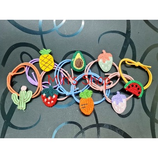 Set 5 dây buộc tóc len trái cây🍓🍍🌵🥑🥕🍉