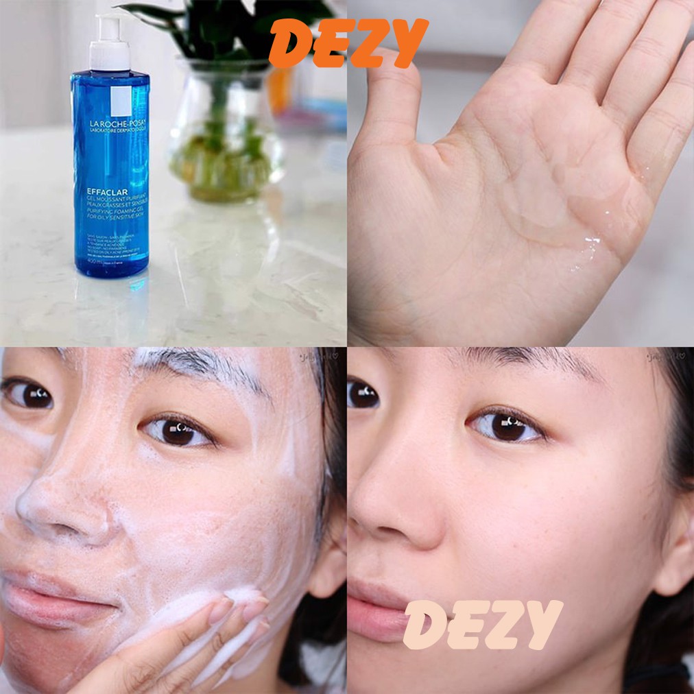 [CHÍNH HÃNG] Sữa Rửa Mặt La Roche Posay Effaclar Cleaner Da Mụn Srm Sửa Rửa Mặt Dưỡng Da Laroche Posay Larocheposay Dezy