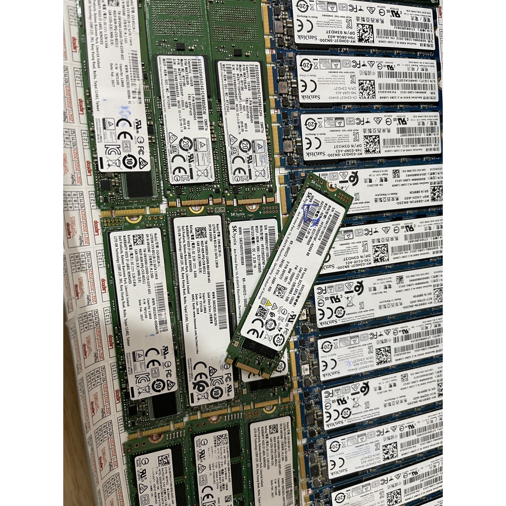SSD M2-2280 128GB ZIN USA THÁO MÁY DELL ĐẦY ĐỦ SERIAL VÀ PART HÃNG SỨC KHỎE Ổ GOOD 100%