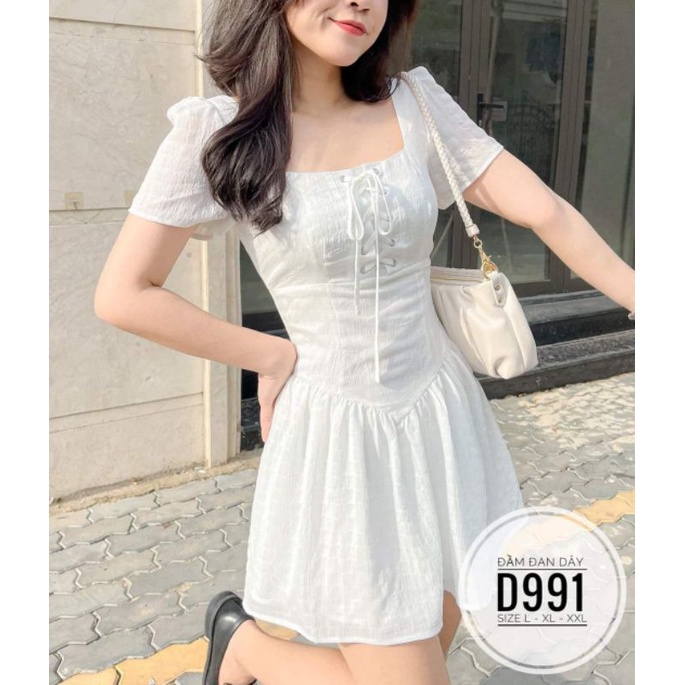 ĐẦM BIGSIZE BUỘC NƠ ĐƠN GIẢN DẠO PHỐ