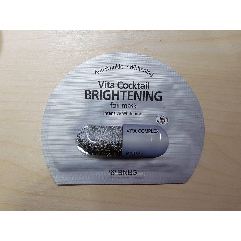 Mặt Nạ Viên Thuốc Banobagi Dưỡng Trắng Màu Bạc Brightening Foil Mask