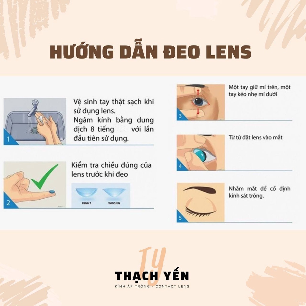 Lens Trong Suốt Cosmo Từ 1 - 10 Độ
