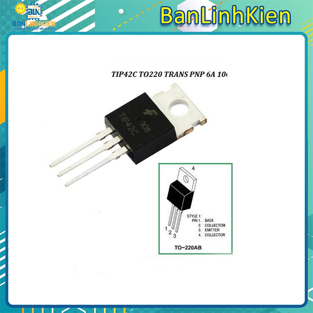 TIP42C TO220 TRANS PNP 6A 100V/ Transistor PNP