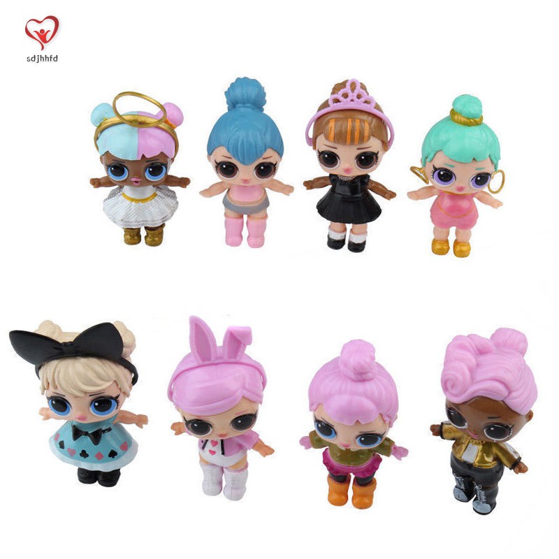 8Pcs/Set LOL Surprise Dolls 7 Layer Series Kids Children Toy Gifts Plastic Collection