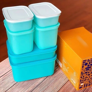 Set 6 hộp trữ đông Dẻo, hộp bảo quản thực phẩm nhựa nguyên sinh