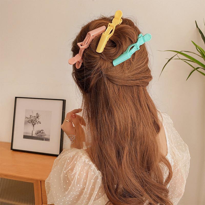 Bộ Kẹp Tóc Nhựa Màu Kẹo Phong Cách Hàn Quốc Thời Trang Cho Nữ