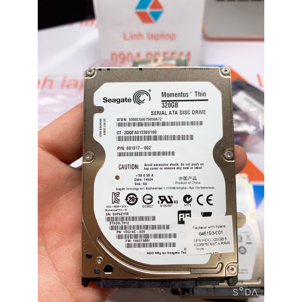 Ổ cứng laptop - 2.5 inch 1Tb - 500G -  320GB - 250G - 200G - hàng tháo máy