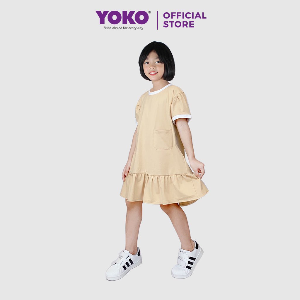 Váy Cotton Bé Gái (1-6 tuổi) Dáng Xòe Đuôi Cá YOKO KID'S FASHION ZA2101G