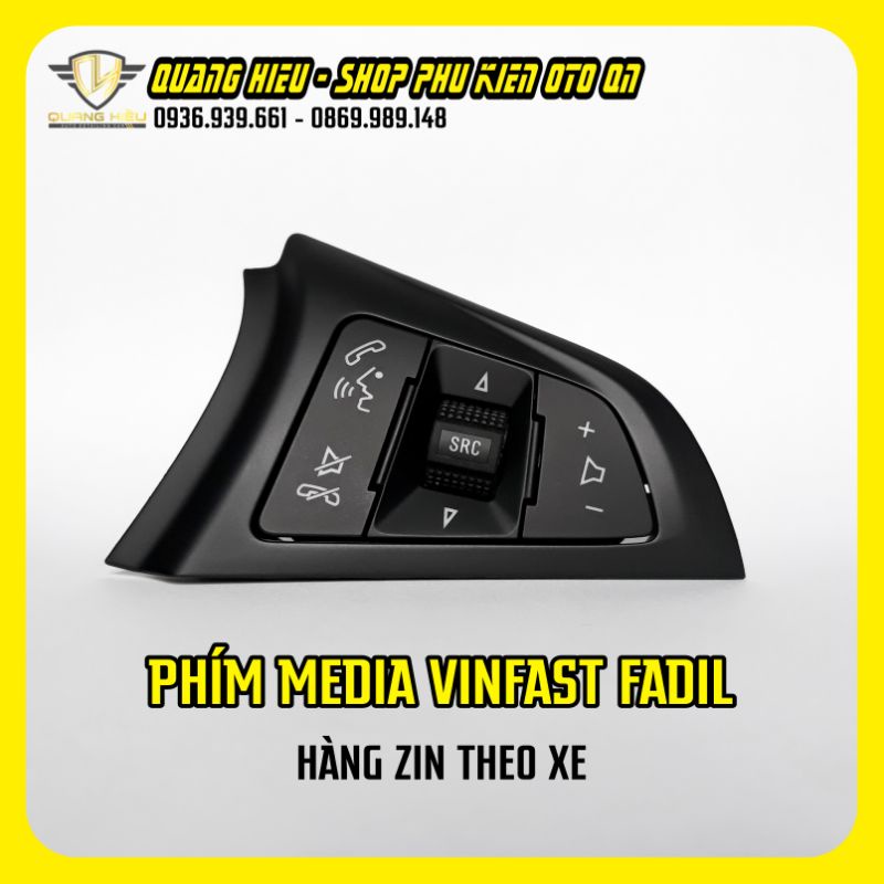 Phím điều khiển Media trên vô lăng Vinfast Fadil - Hàng zin ko cắt gọt