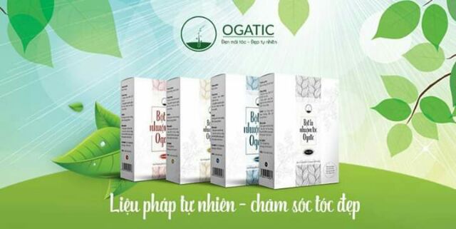 [Nhập OGATIC giảm 23k]Bột lá nhuộm tóc ogatic phủ bạc thiên nhiên