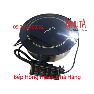 Bếp hồng ngoại âm bàn nhà hàng, bếp hồng ngoại sinpo 2000W đơn tròn âm bàn chuyên dùng cho nhà hàng