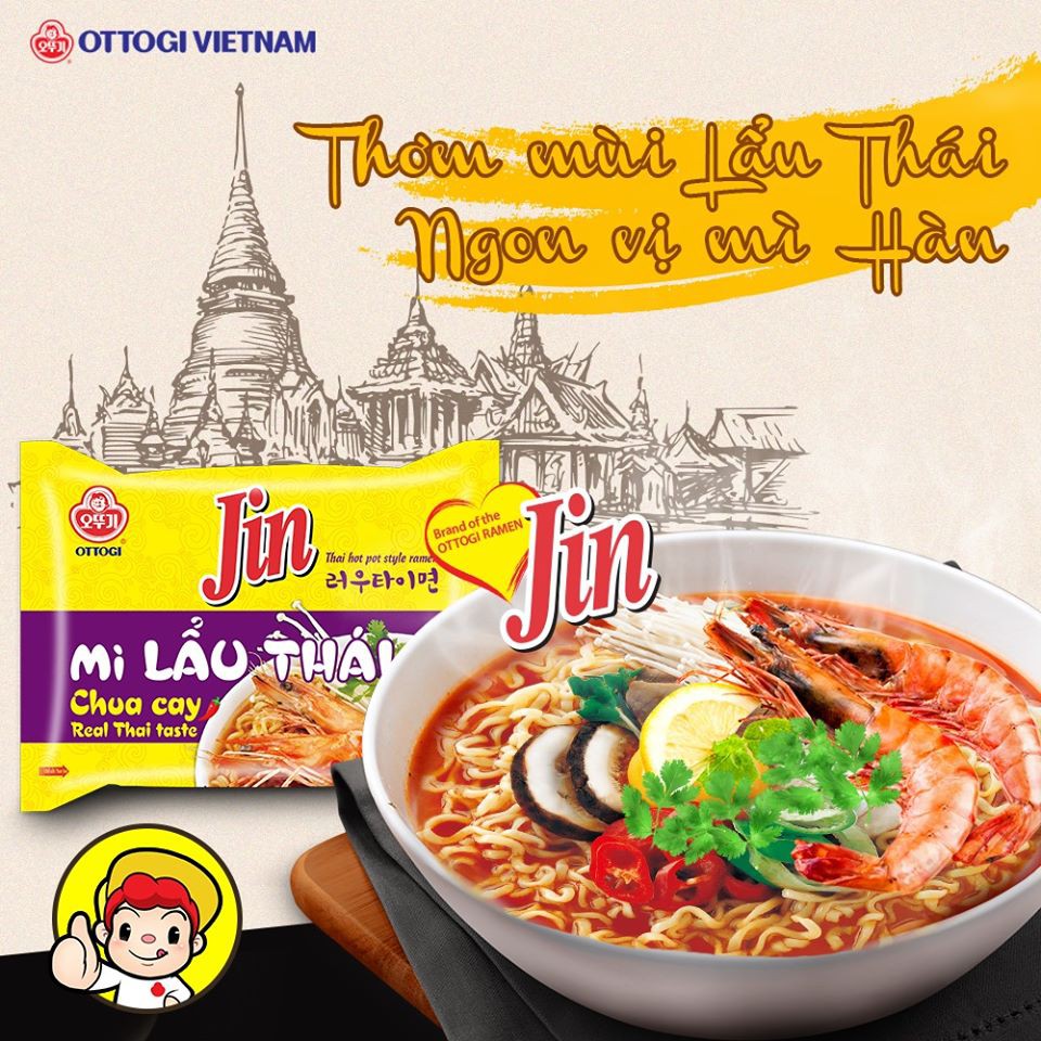 Mì lẩu Thái Hàn Quốc Ottogi 115g