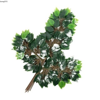 Sỉ 10 cành lá si xanh làm cây giả
