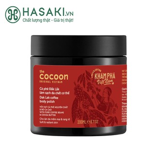 Cà Phê Đắk Lắk Tẩy Da Chết Toàn Thân Cocoon Dak Lak Coffee Body Polish 200ml (Bản Giới Hạn)
