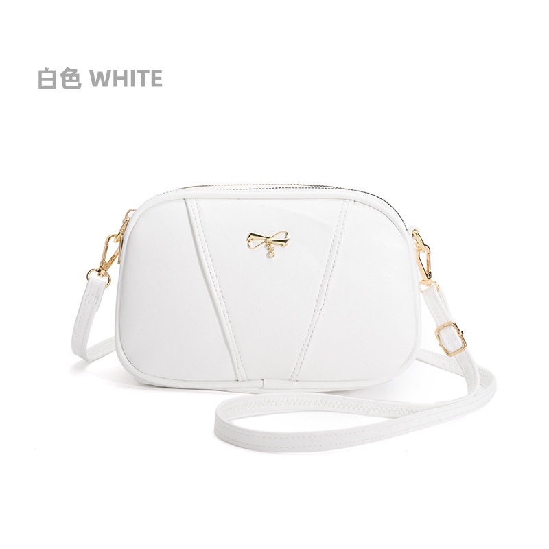 Túi đeo vai IELGY hình vuông cỡ lớn đính nơ phong cách Hàn Quốc dành cho nữ