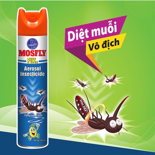 Bình xịt côn trùng Mosfly Fikz hương chanh 690ml
