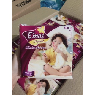 Khăn giấy vuông emos gói 100tờ