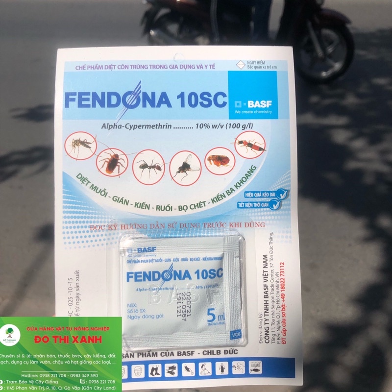 FENDONA 10SC - chuyên trừ Muỗi, Kiến, Gián , Bọ Chét, Ruồi , Kiến Ba khoang